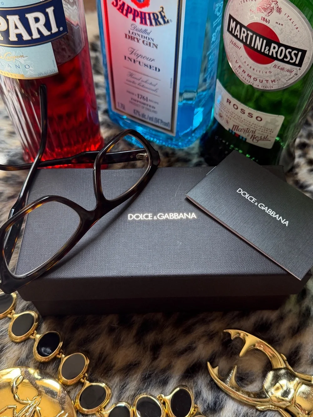 ♥️ Dolce & Gabbana Black Men's Rectangular Optical Storage Box
